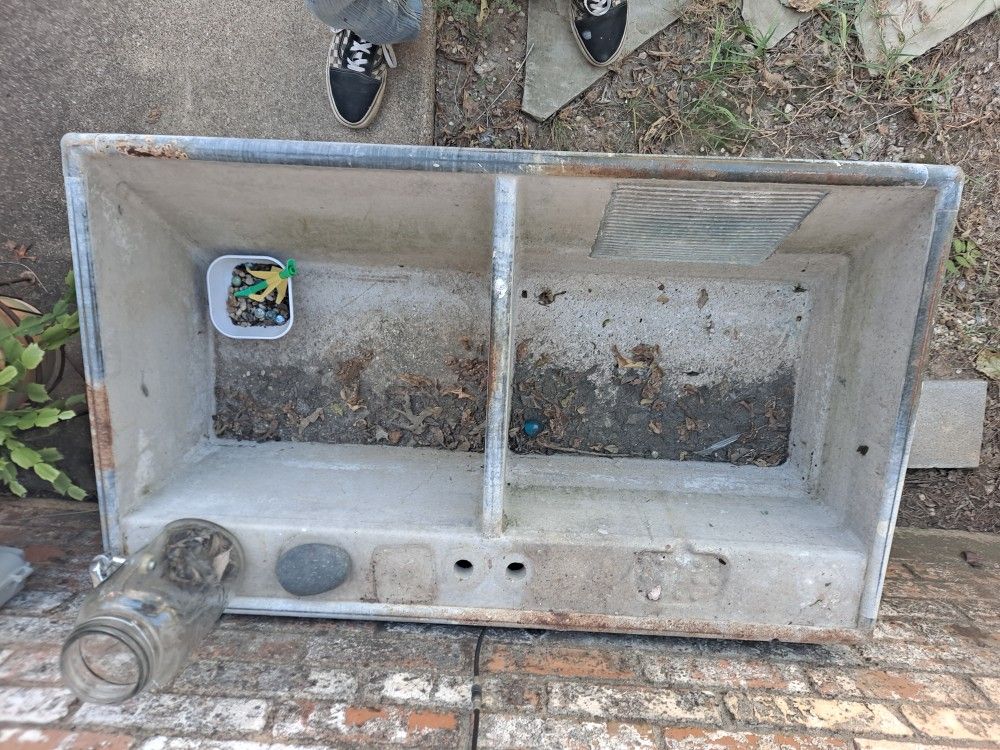 Antique Concrete Laundry Sink