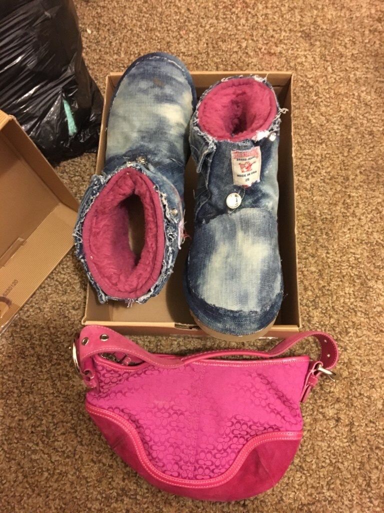 CUSTOMIZED UGGS BY ME w/ COACH PURSE