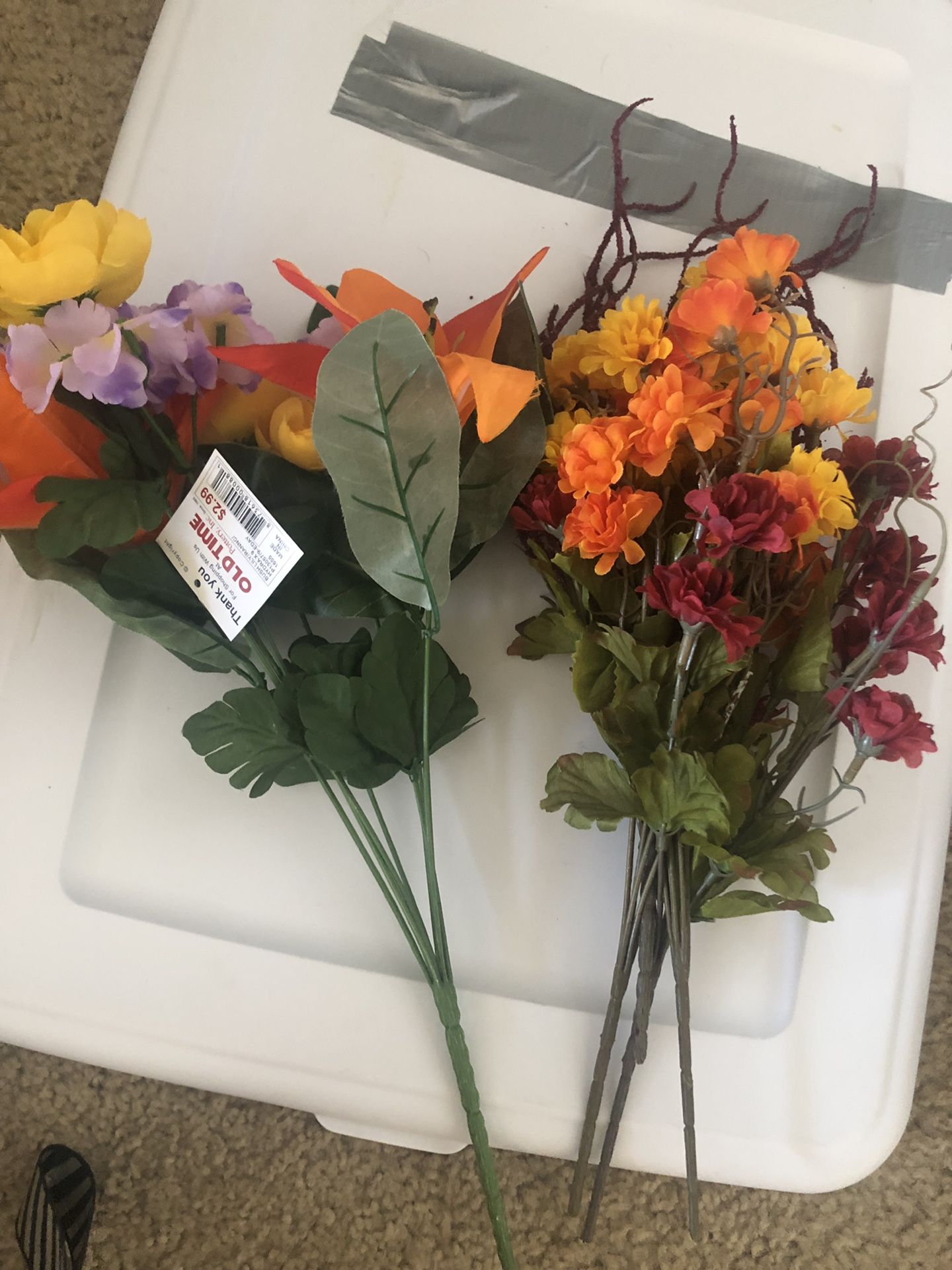 False decoration flowers