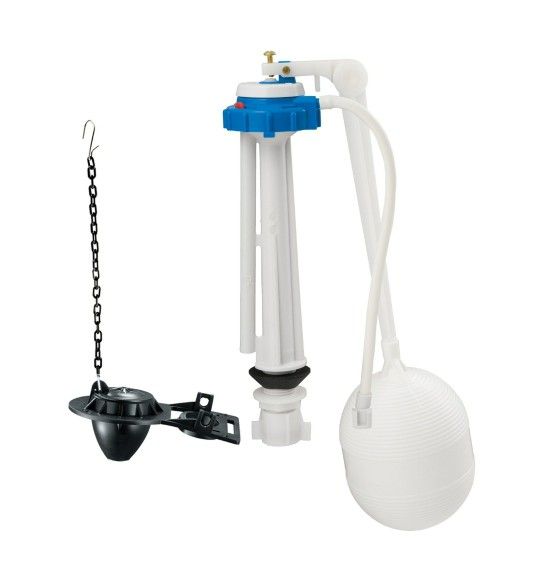 Hyper Tough Complete Toilet Repair Kit with Fill Valve and Flapper NEW