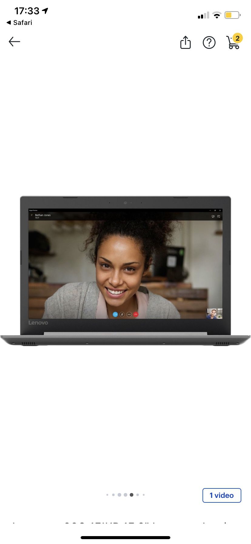 Lenovo Ideapad 330 Touchscreen Laptop