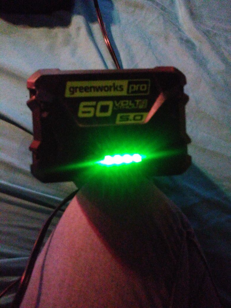 Green Works 60V Lithium Extended Run Battery And Charger 