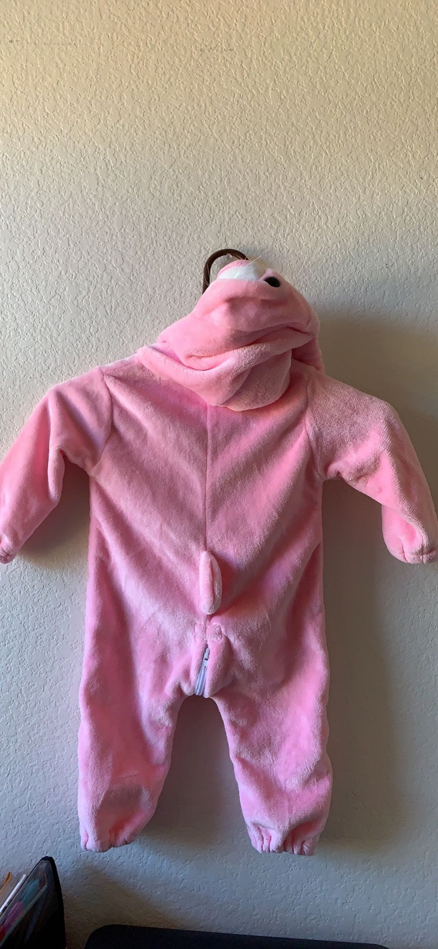 Baby fluffy bunny onesie with bunny hat sz 6-12 months
