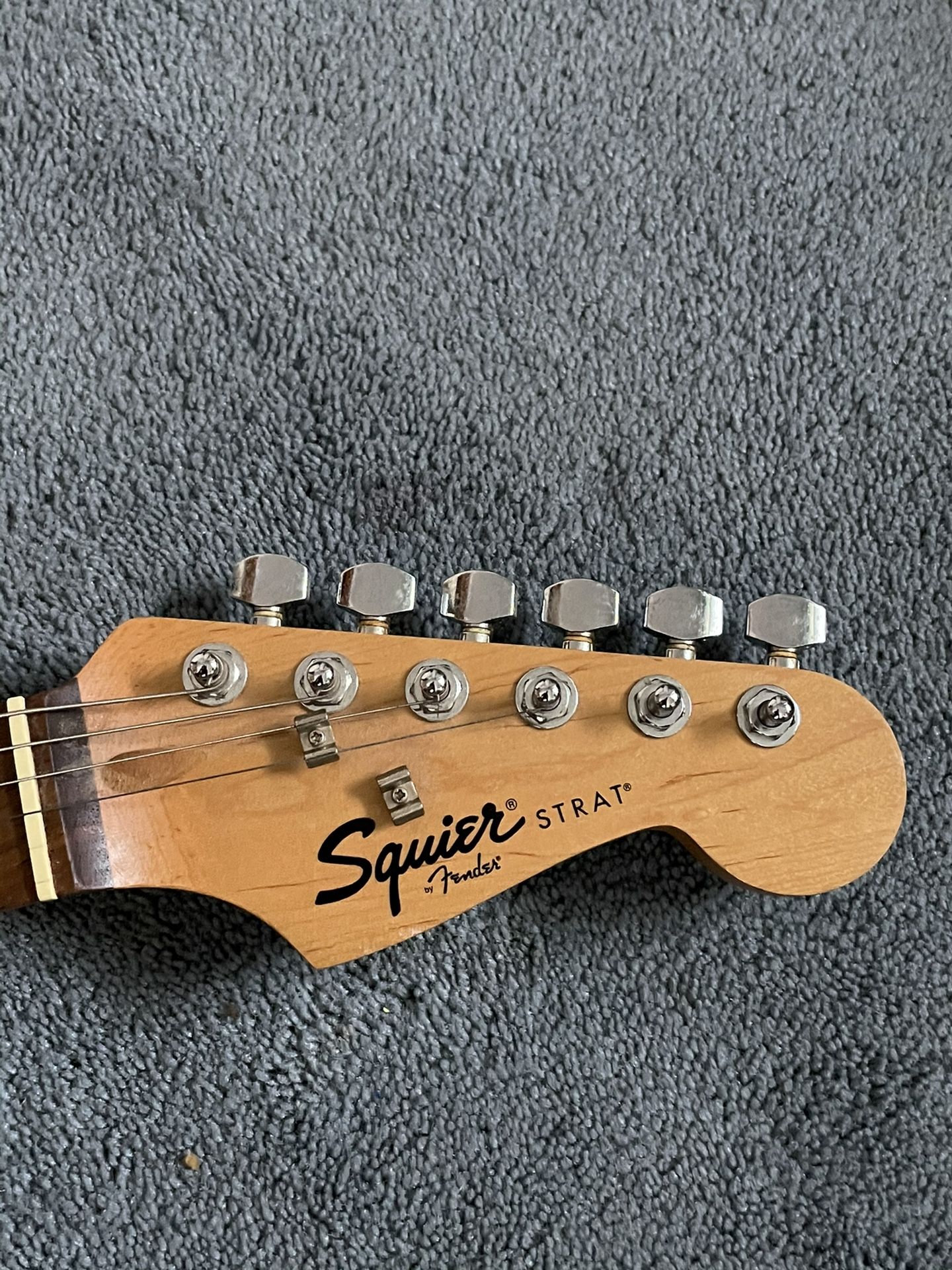 Squier Strat by Fender Electric Guitar & Amplifier Amp + case and tuner - Pickup Only In Elizabeth Today