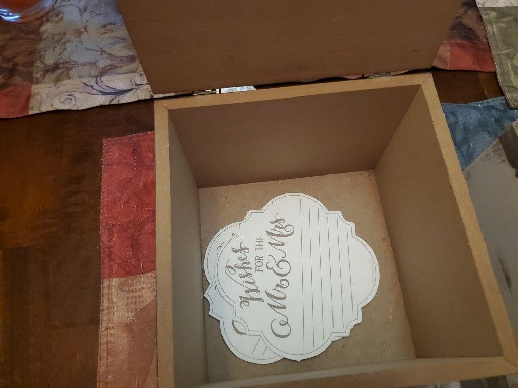 Gifts Box And Well Wishes Box For Wedding Reception