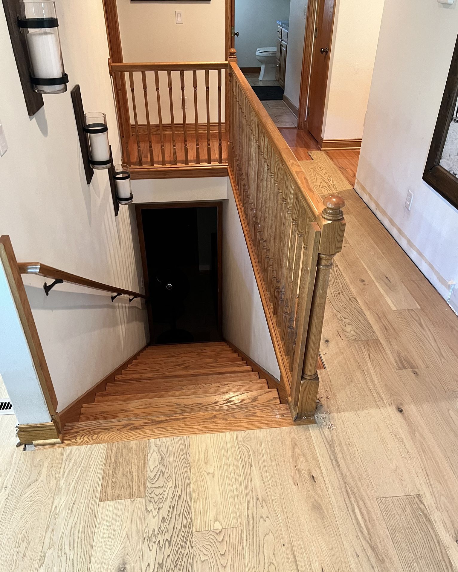 Solid Oak Banister Set