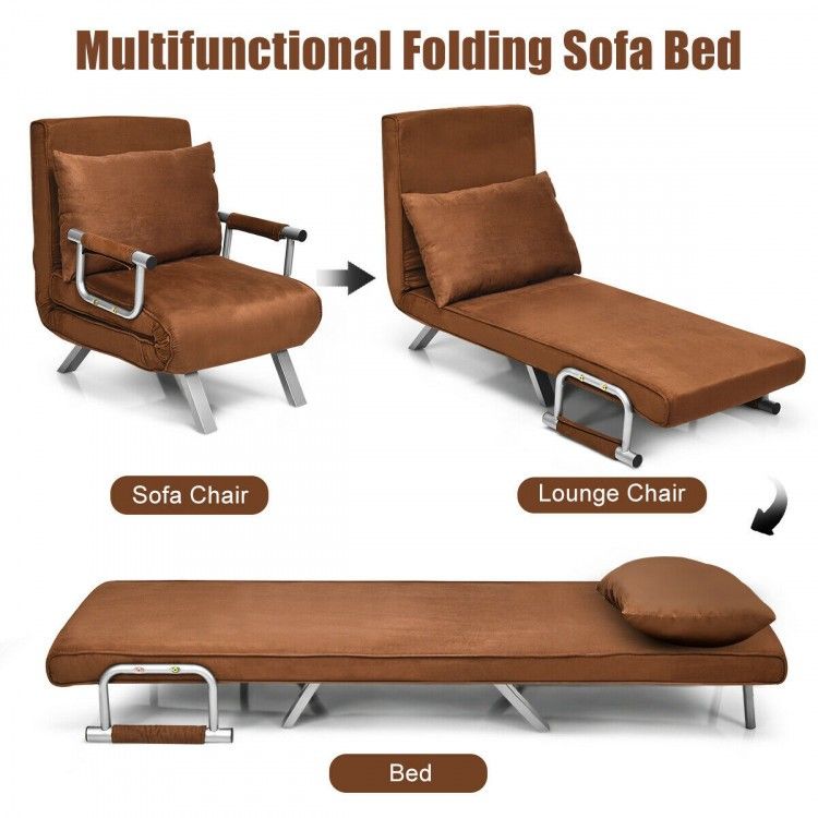 NEW Convertible Sleeper Bed Sofa with Pillow Home Use