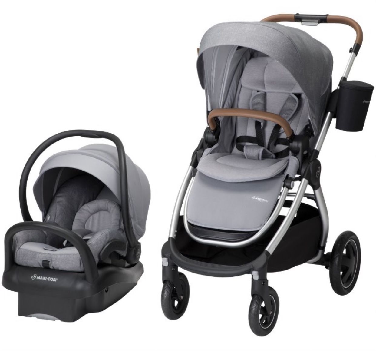 New in factory box Maxi-Cosi Adorra 2.0 5-in-1 Modular Travel System with Mico Max 30 Infant Car Seat and Base, Nomad Grey 