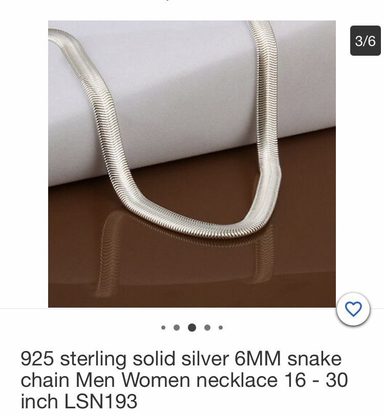 Silver snake necklace and bracelet