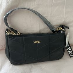 XOXO Black Shoulder Pouch Bag Thumbnail