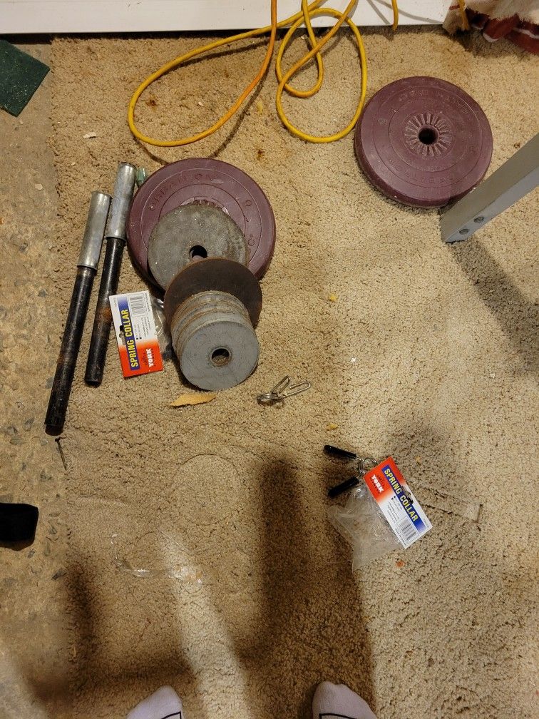 Weight Bench And Weights