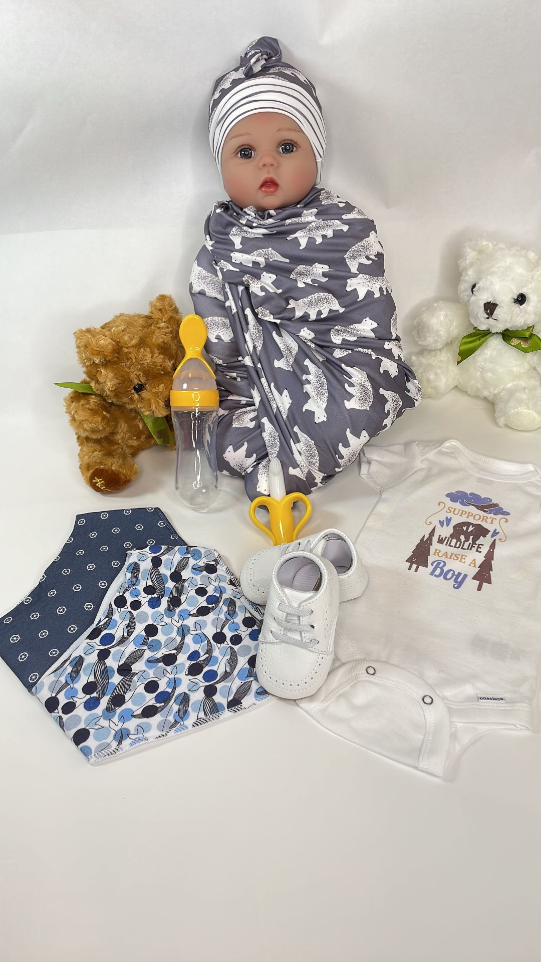 8pc Swaddle Receiving/ Coming Home Set