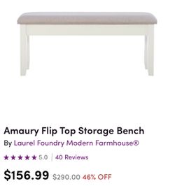 Bench for dining table (New) $60 Thumbnail