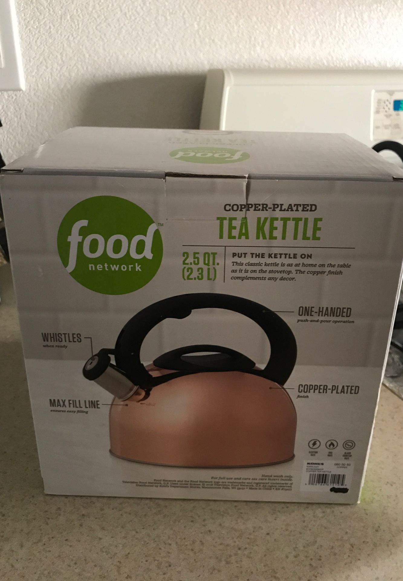 Copper plated tea kettle
