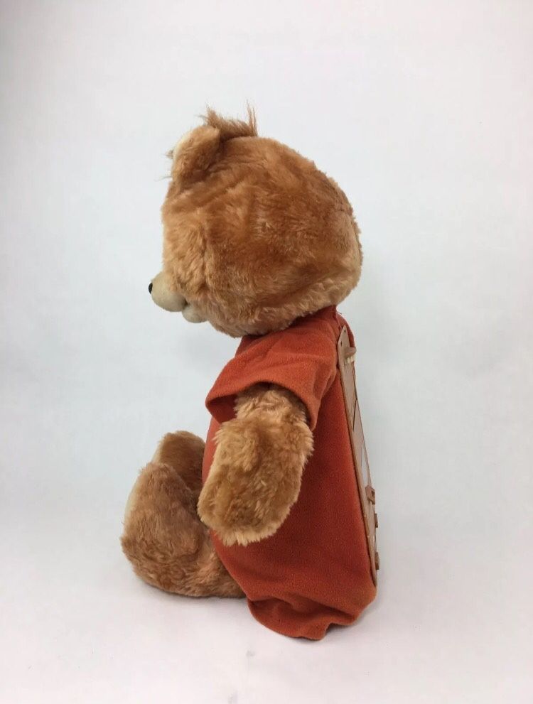Vintage Retired 1984-1985 TEDDY RUXPIN Talking Toy Bear With Tape (The Airship) Works DS USA Sound Works