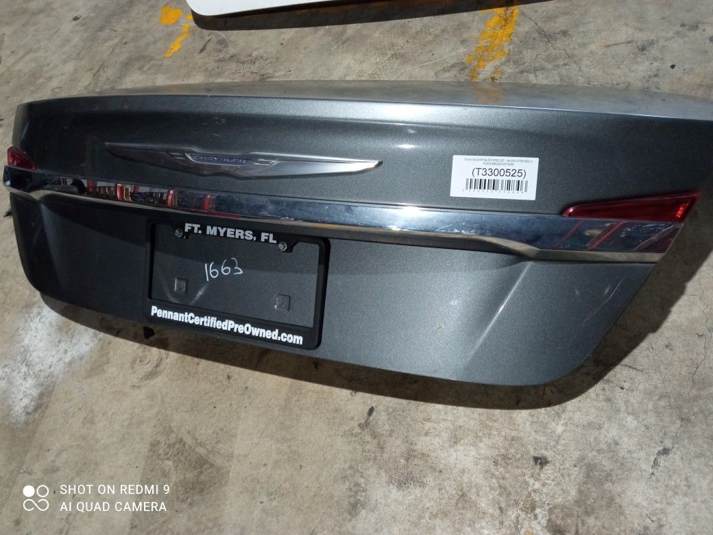 Trunk Lid For 2013 Chrysler Avenger/200/Flavia Stock 61663