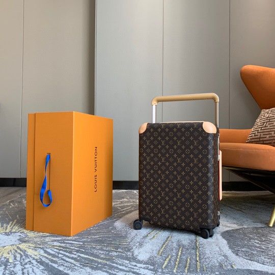 Louis Vuitton Horizon 50 55 Black Brown Monogram Damier Canvas Rolling Luggage Travel Lock Code Bag Duffle M23002 M23209