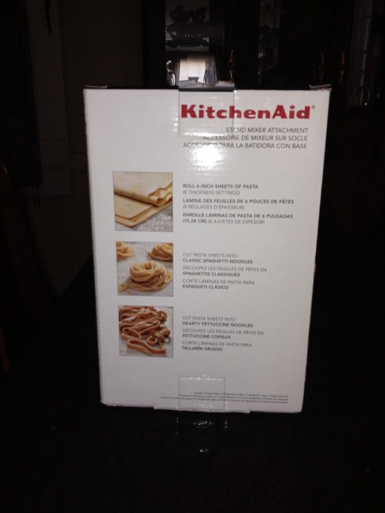 KitchenAid 3 Piece Pasta Roller And Cutter Set (Brand New)