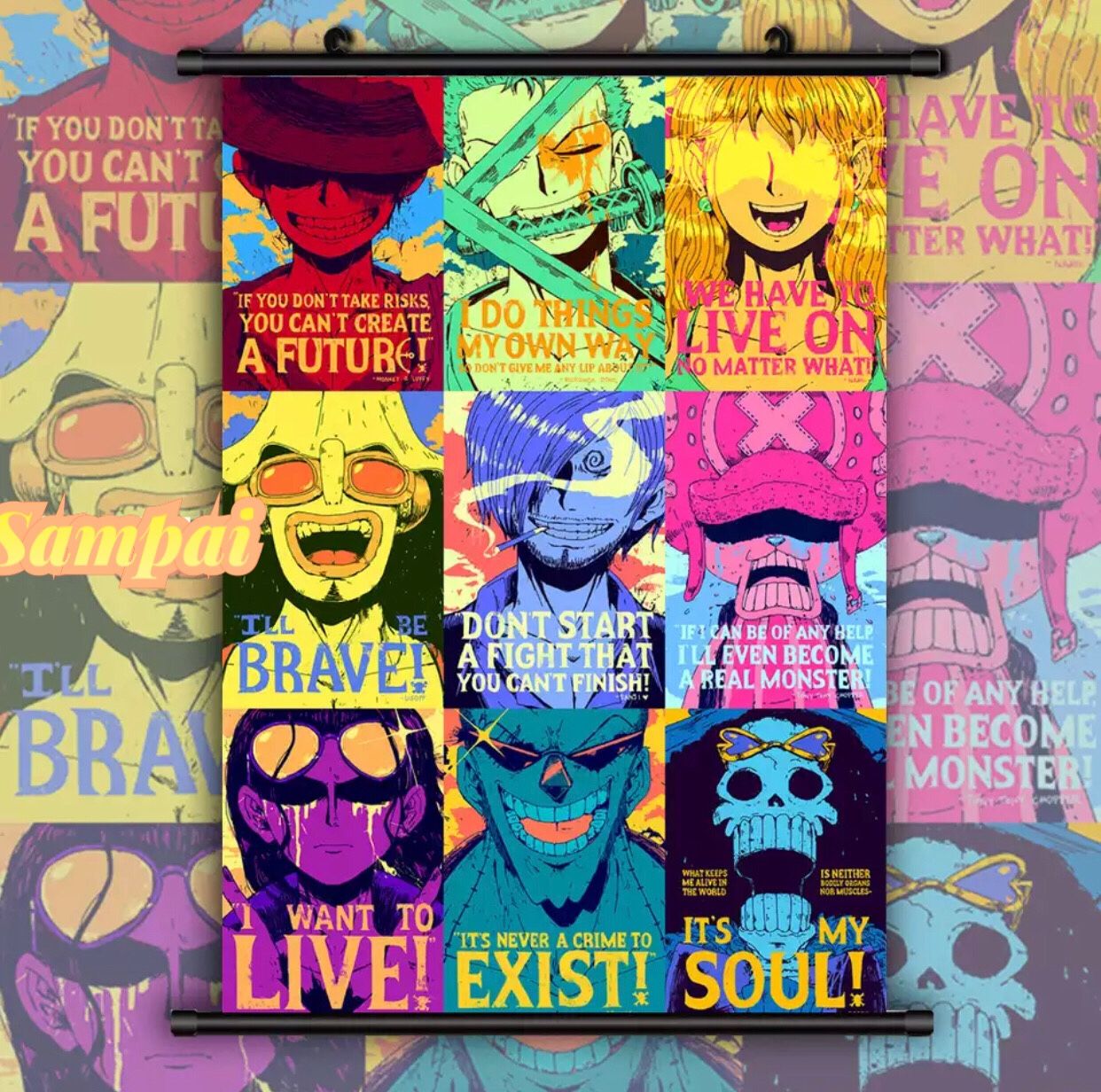 Anime one piece scroll