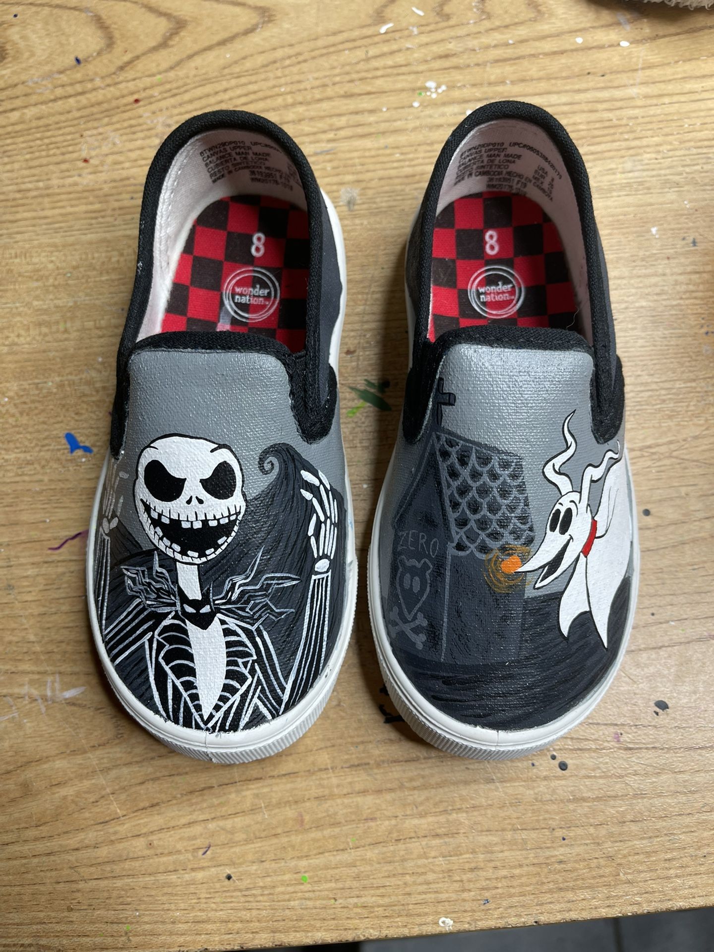Custom Painted Shoes! Disney Lilo And Stitch, Nightmare Before Christmas, Pokemon, Toy Story, Hercules, Beauty And The Beast And Dragon Ball Zn