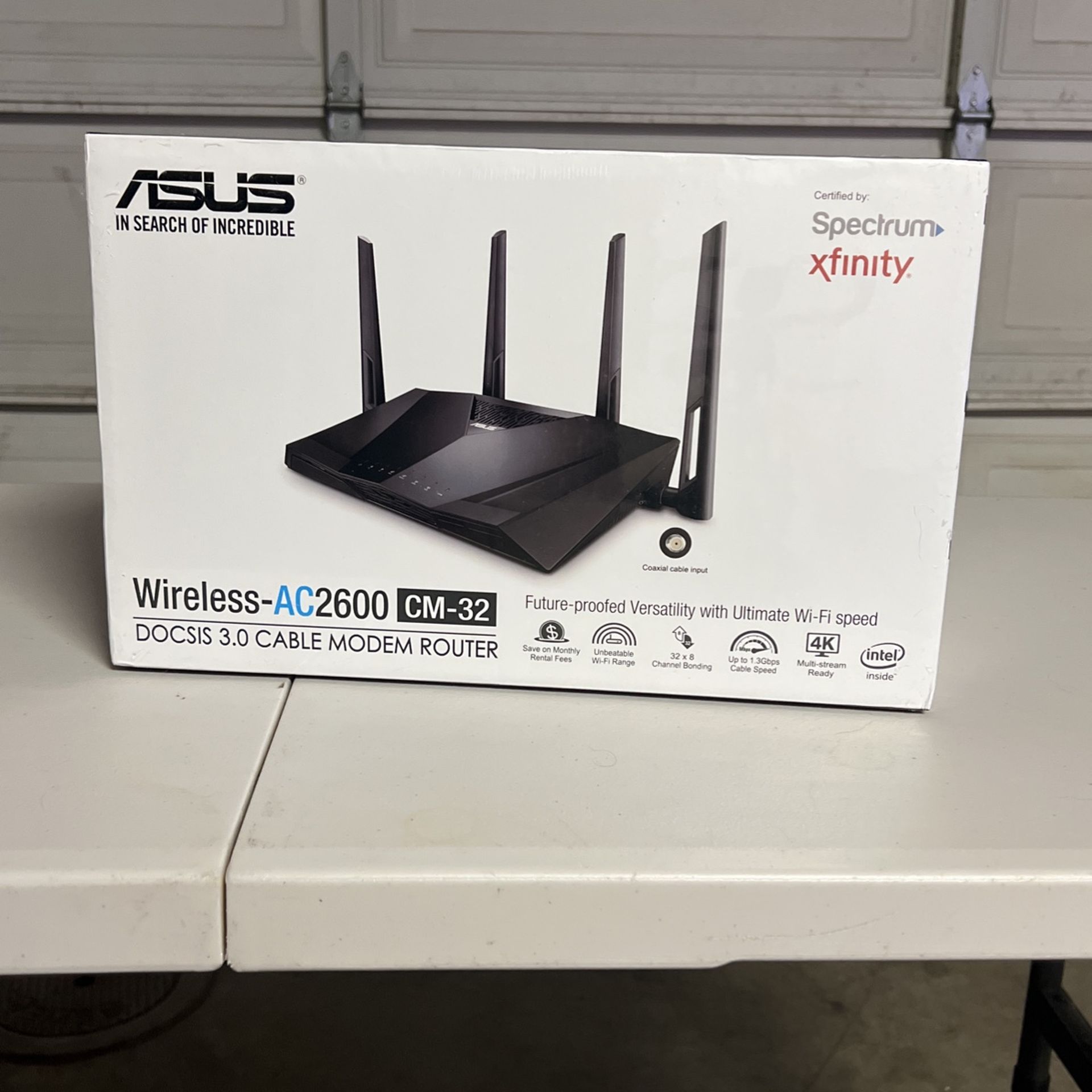 ASUS WirelessAC2600 CM32 DOCSIS 3.0 CABLE MODEM ROUTER for Sale in