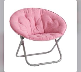 Mainstays Large Super Soft Microsuede 30" Saucer Chair, Hot Pink Pink -  Thumbnail