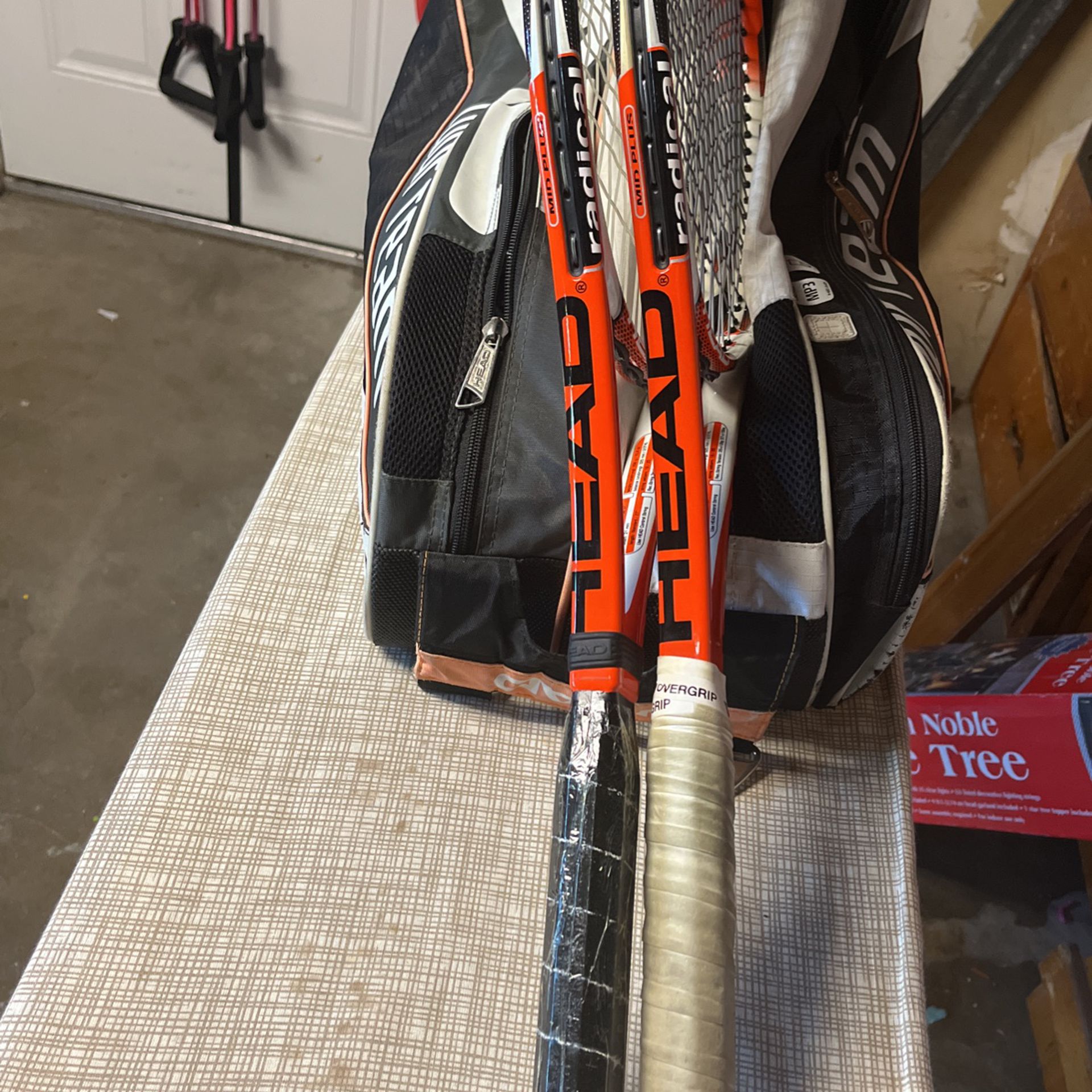 Head Tennis Rackets and Bag