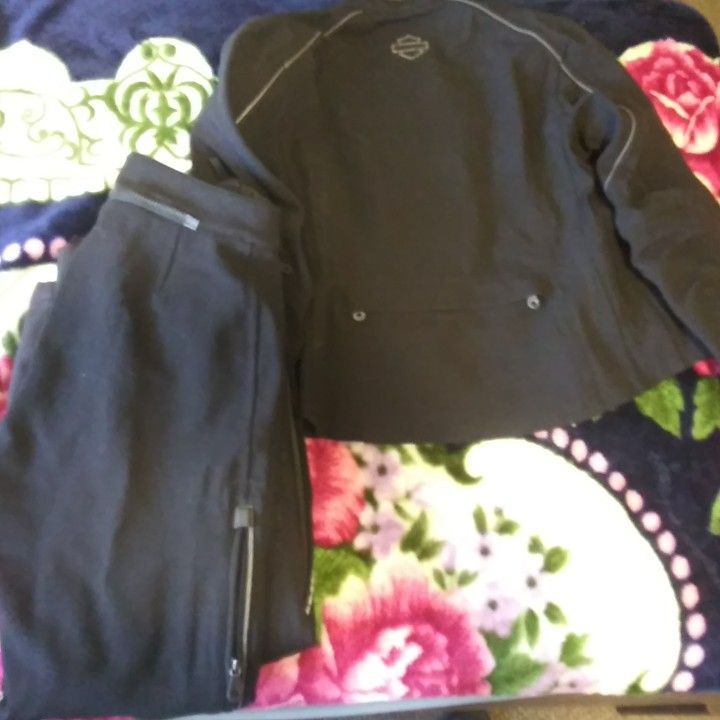 Harley Davidson Womens FXRG Nylon Biker Jacket & Pants