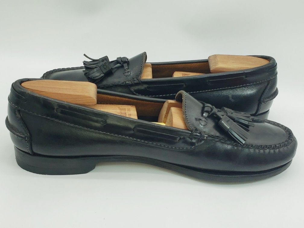 Cole Haan Men's Black Tassel Loafers Dress Shoes Slip On Oxfords Size 11.5 C