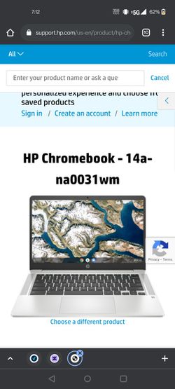 Brand New HP Chromebook With Charger  Thumbnail