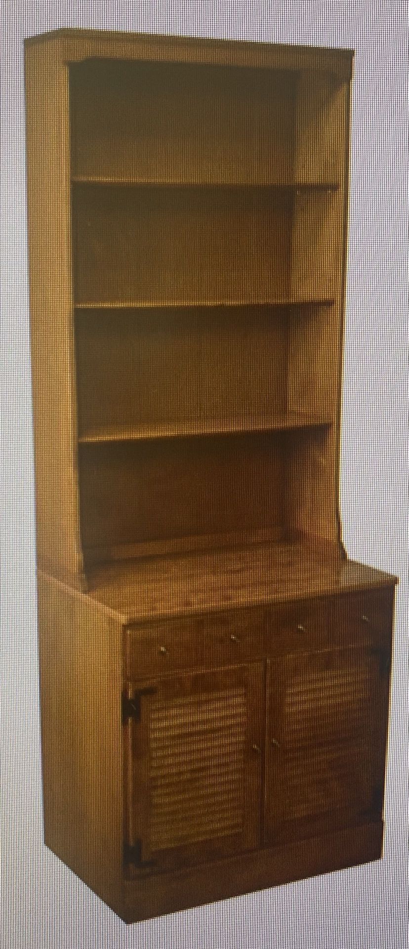 Cherry Hutch With Detachable Shelves/Cabinet