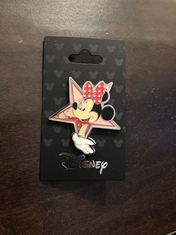 Disney Pin, Minnie Mouse (Glamour Shot) Pink Super Star! Thumbnail