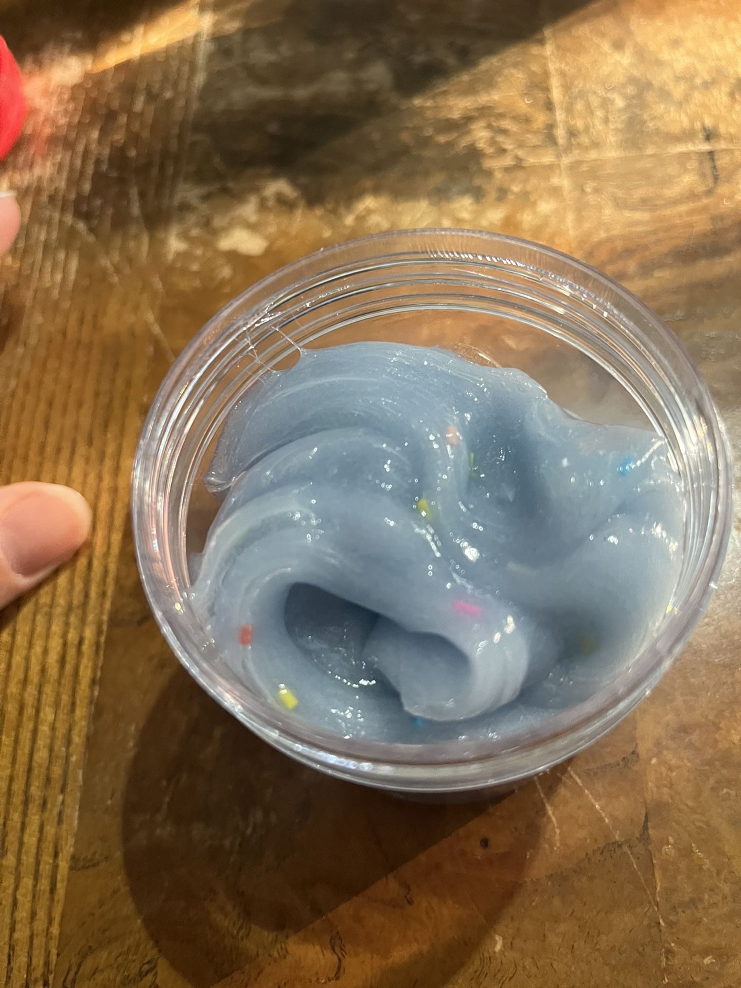 Clear Glue Slime With Fake Sprinkles 