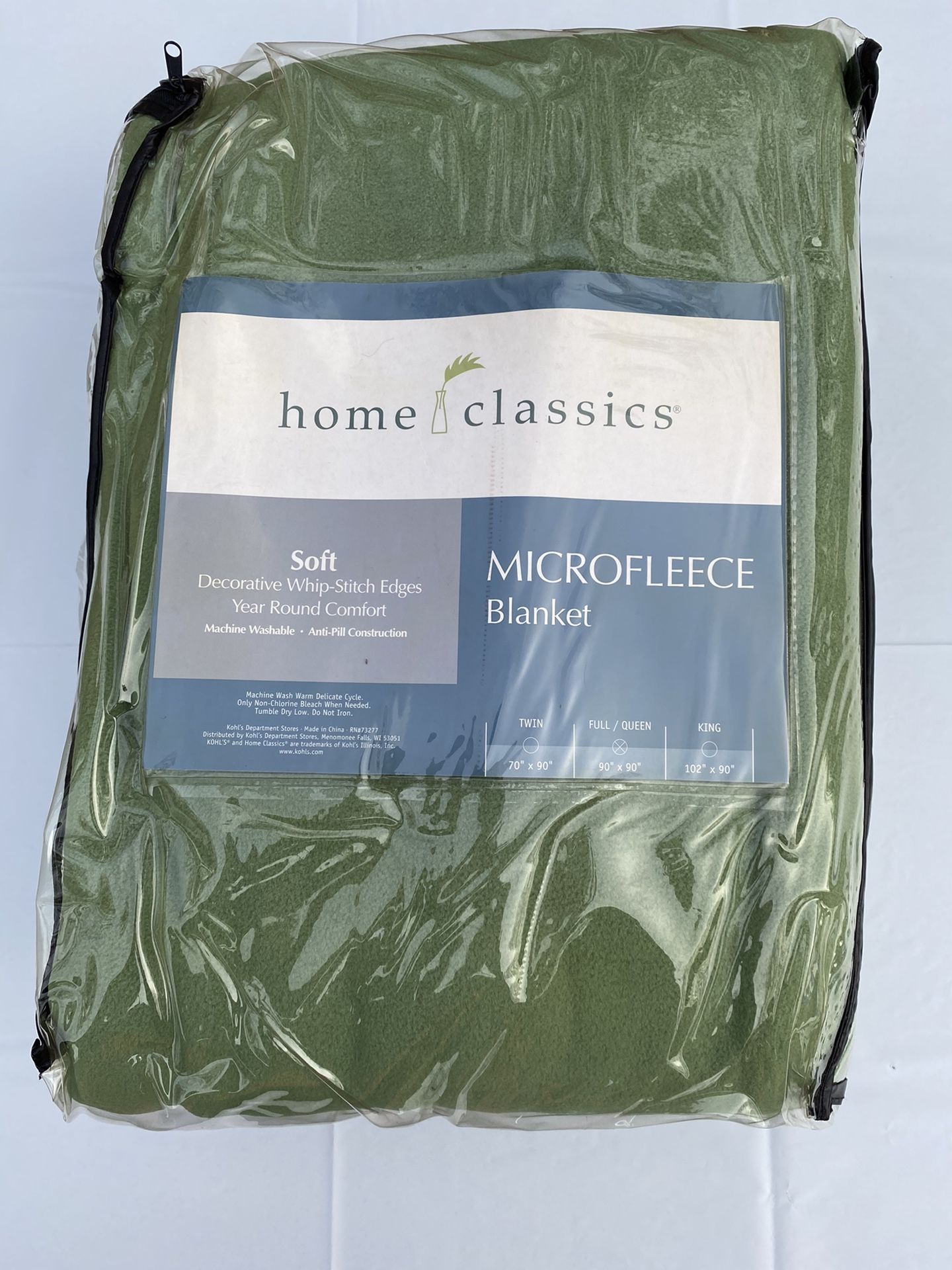 NEW Beautiful Soft Full/Queen Lime Green Microfleece Blanket