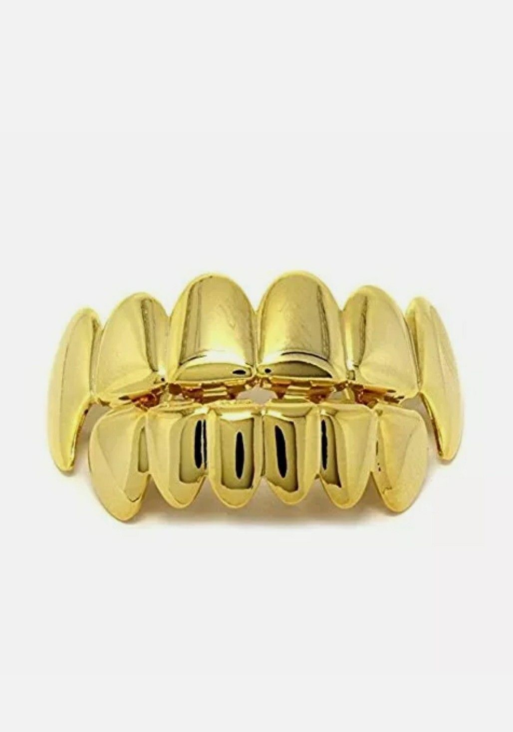 14k gold plated Hip Hop teeth Grillze caps top & bottom