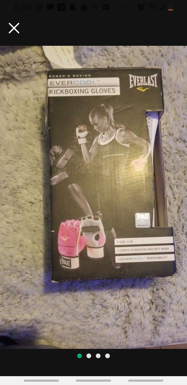Everlast Kickboxing Gloves or gym great for weights too new in box