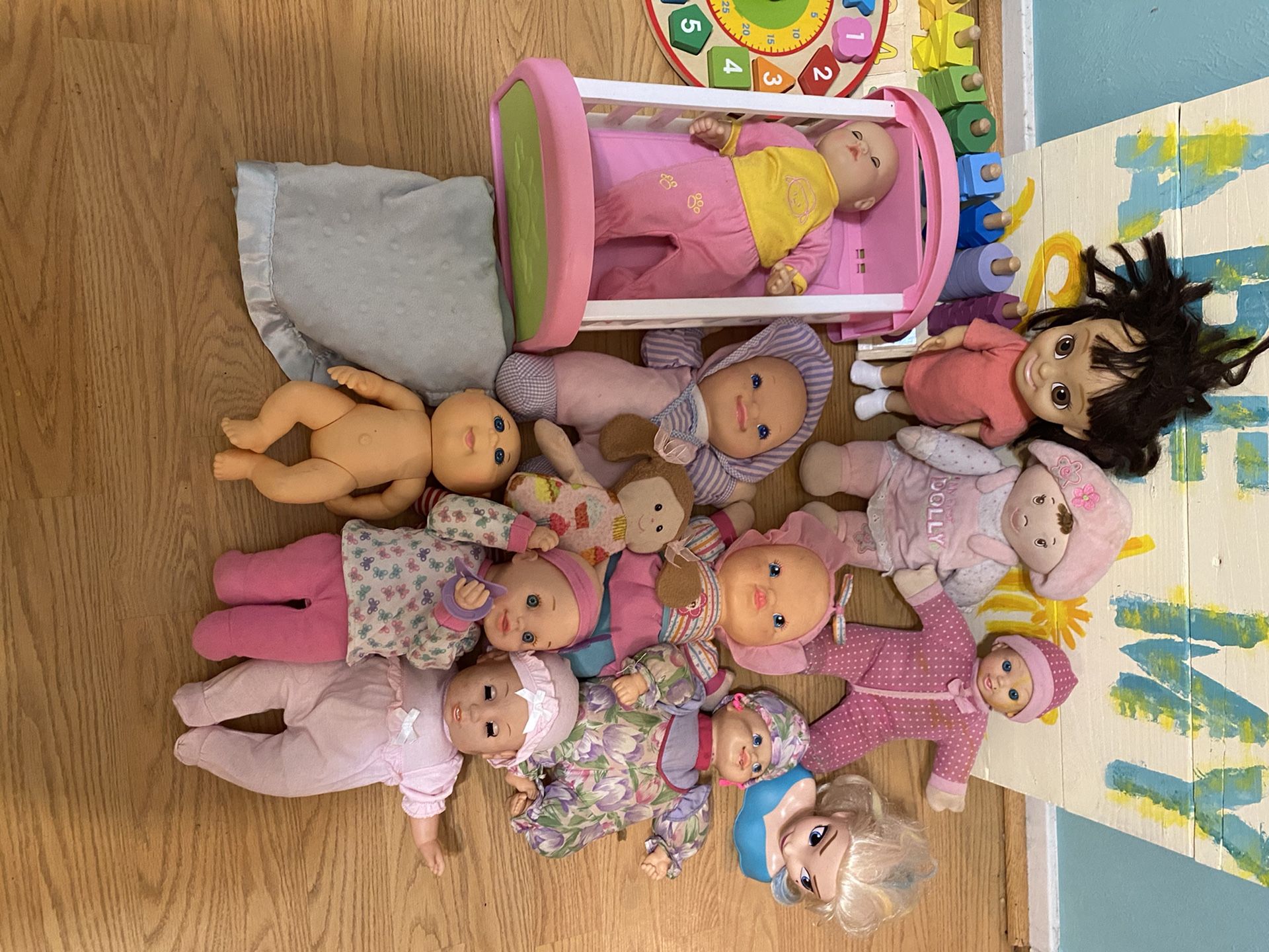 Variety or baby girl toys