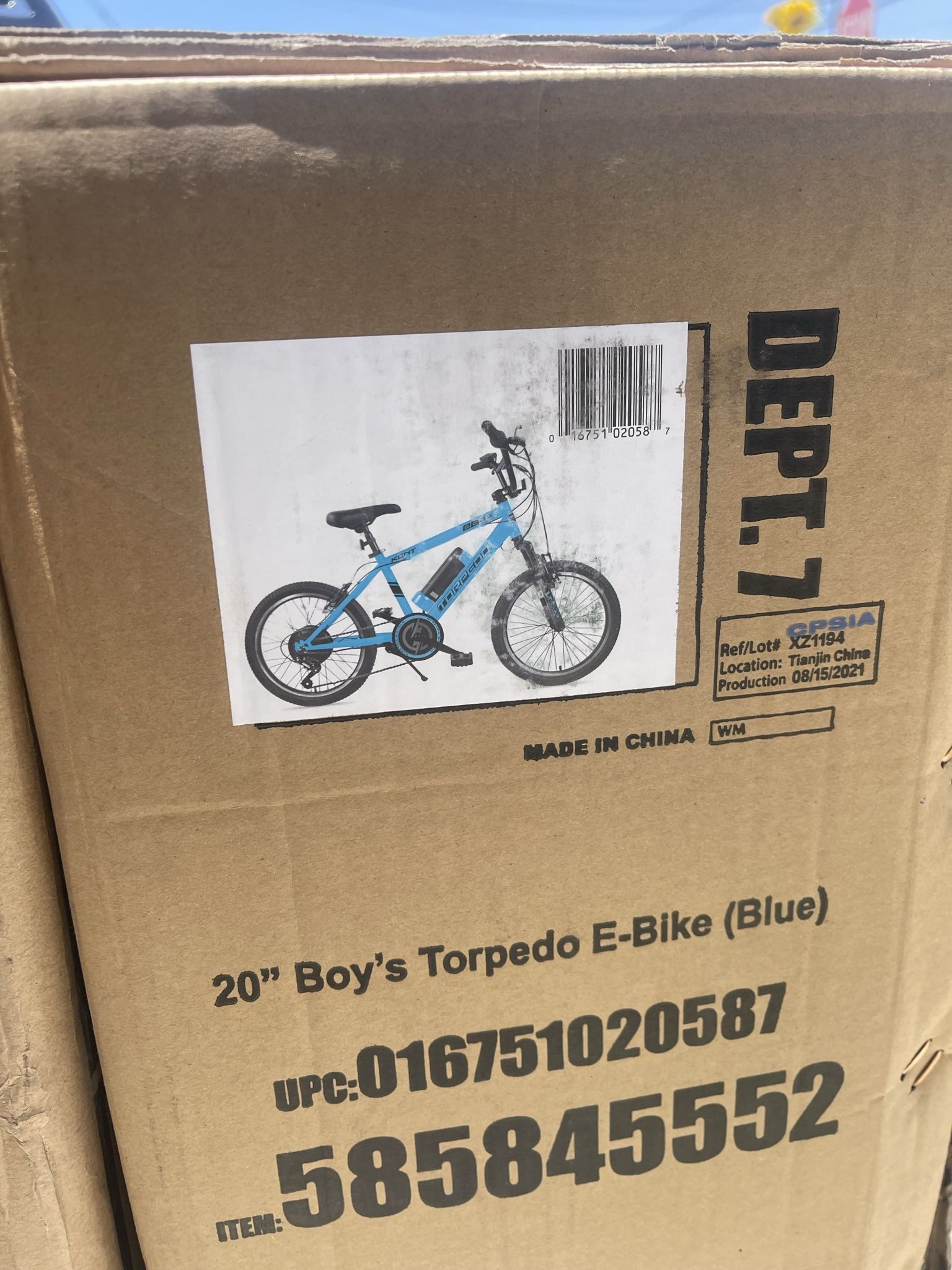 Electric Bicycle 20 Inch Torpedo E-Bike