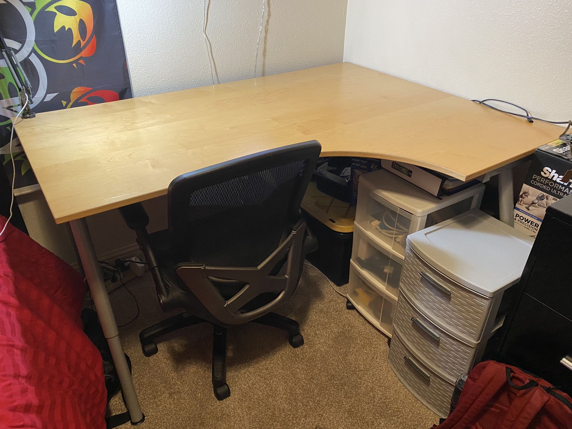 Desk (IKEA COMPUTER CORNER DESK)