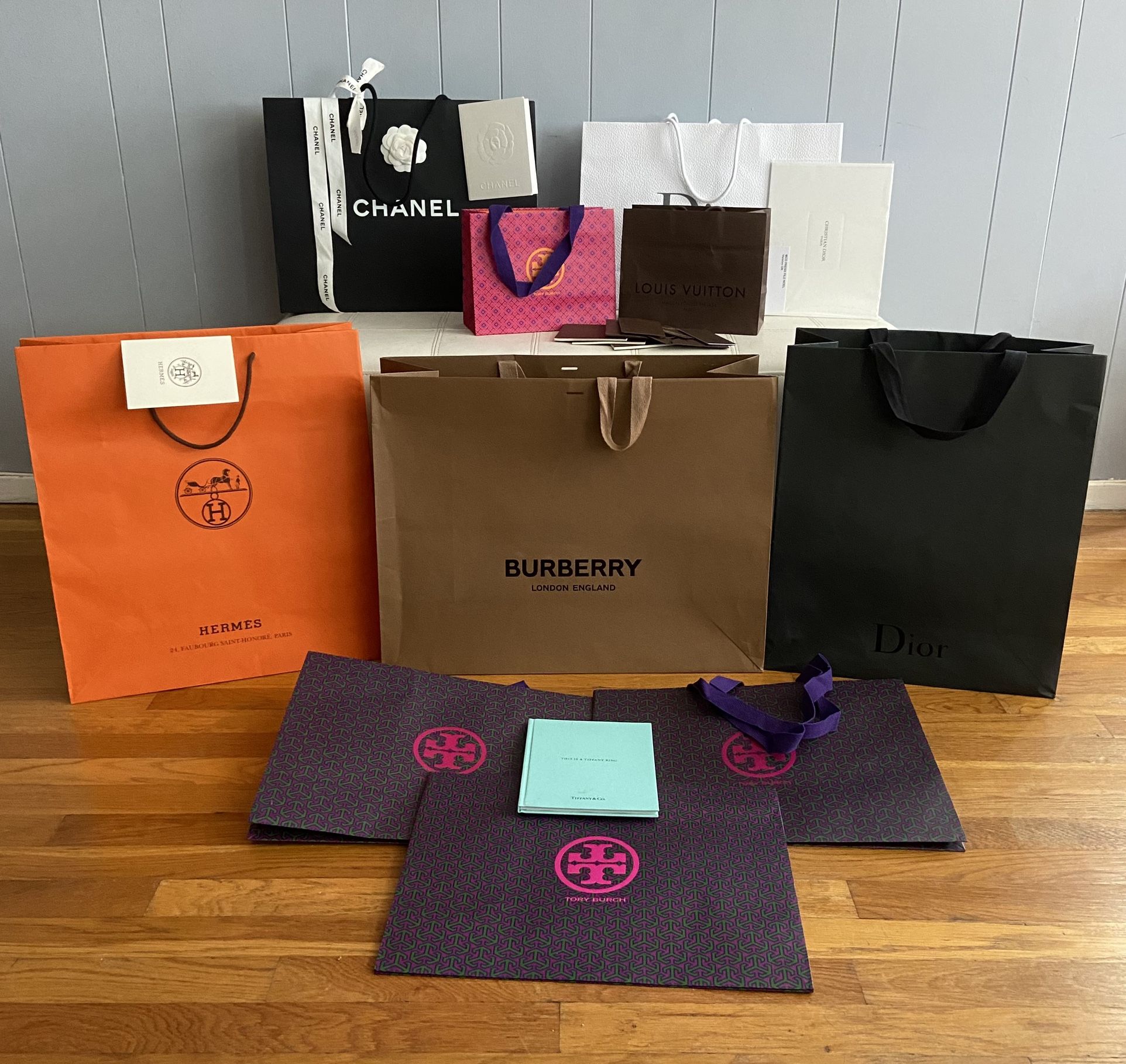 Lot Of 10 Highend Designer Gift Bags Hermes Dior Chanel Louis Vuitton for  Sale in Queens, NY - OfferUp