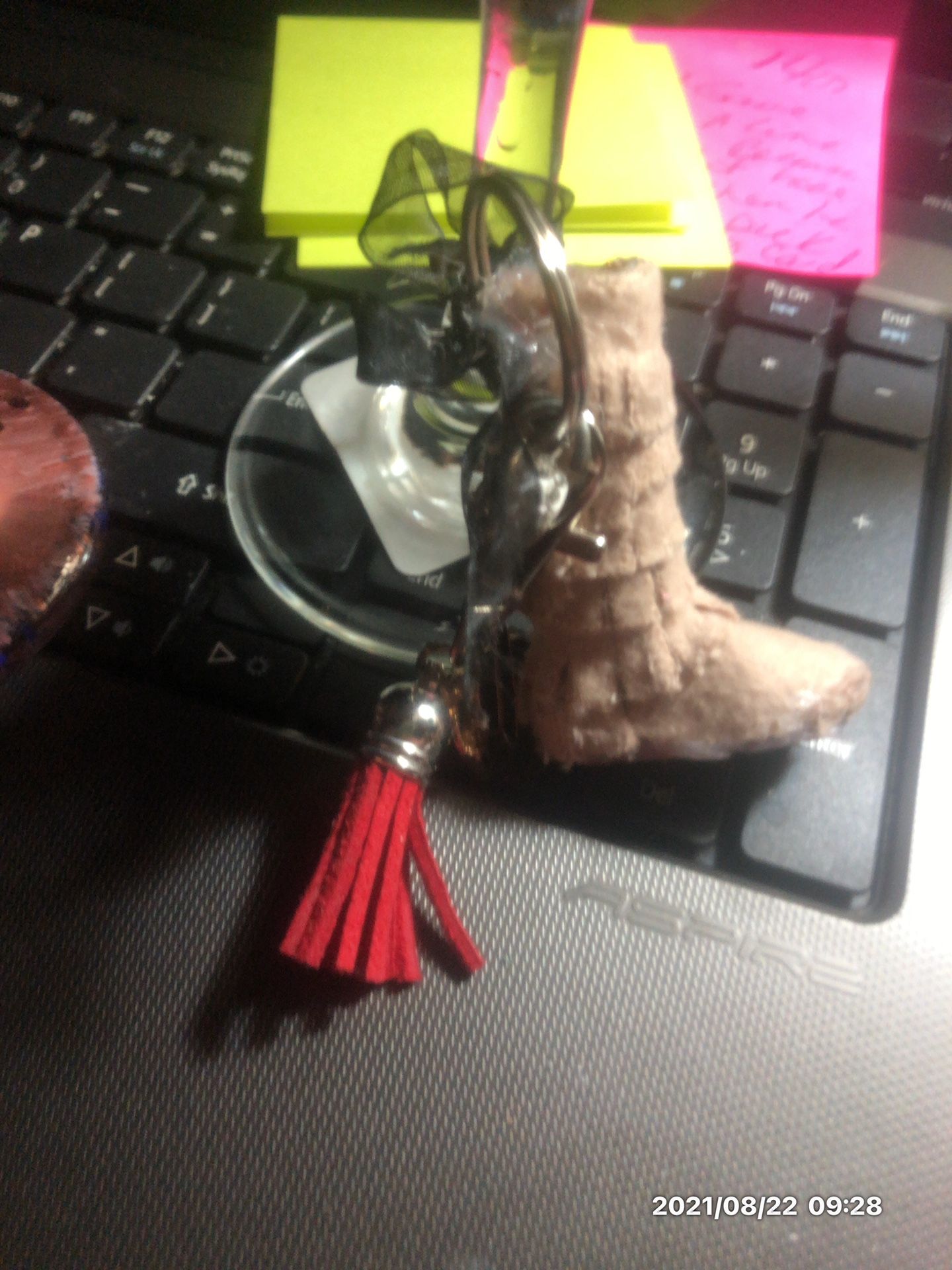 Handmade Moccasin Boot Keychains . $7