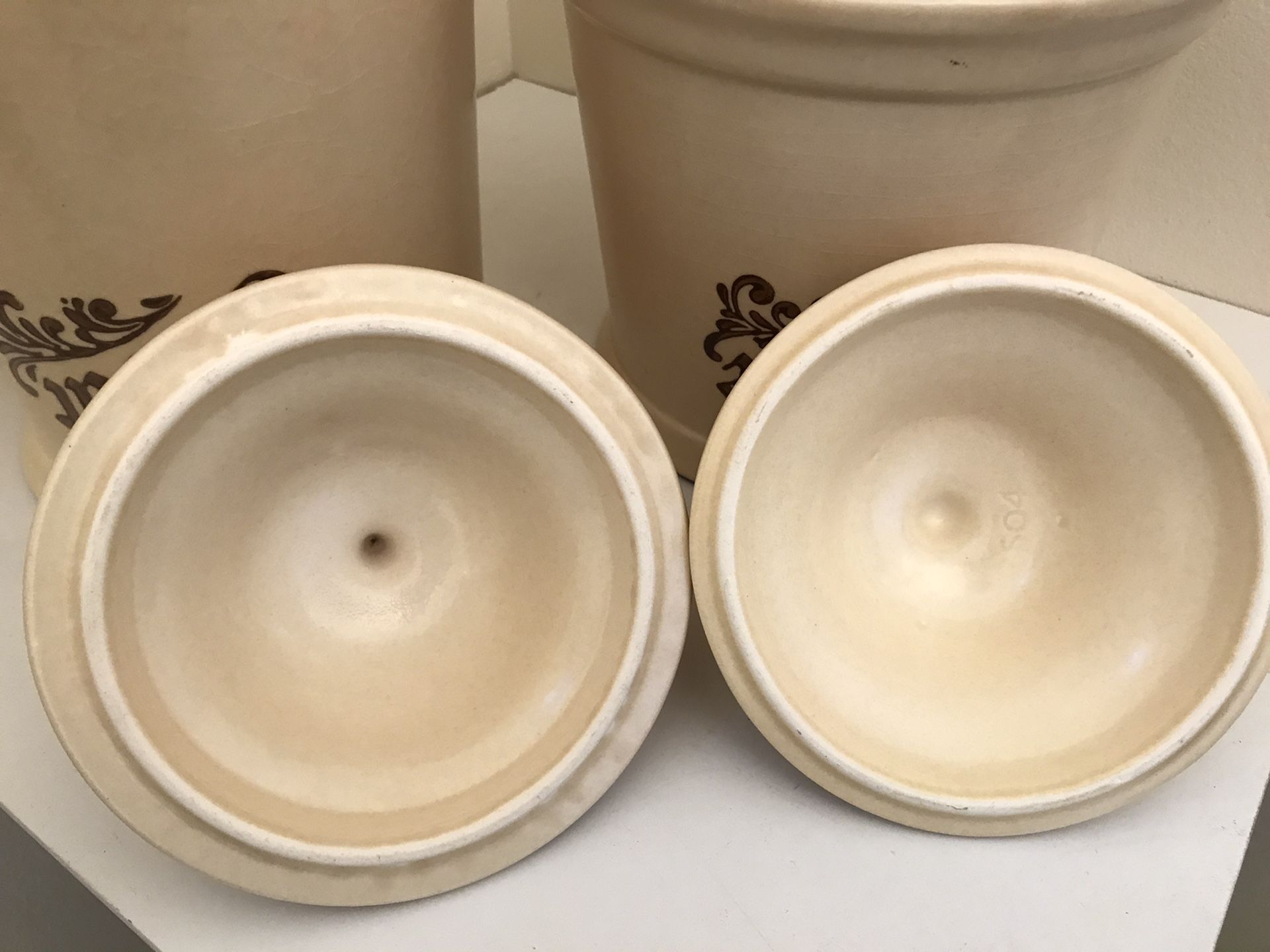 Vintage Pfaltzgraff Flour & Coffee Canisters