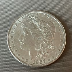 1887 Morgan Silver Dollar  Thumbnail