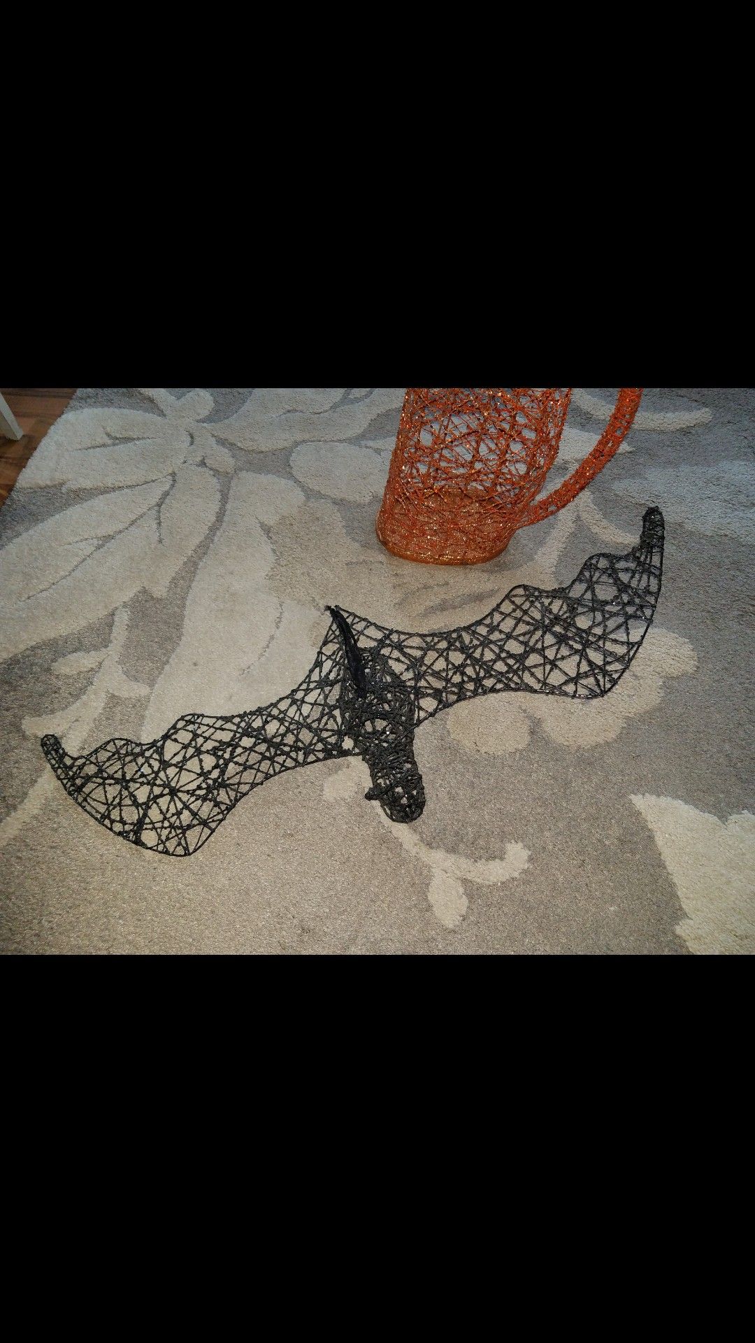 Halloween Decorations 38" CAT & 31" BAT