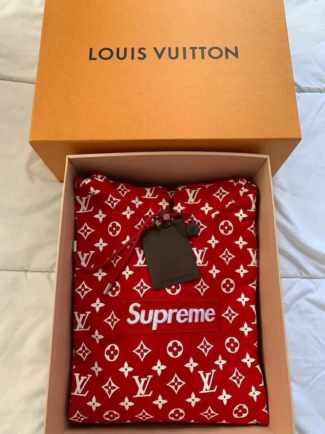 Louis Vuitton X Supreme Hoodie