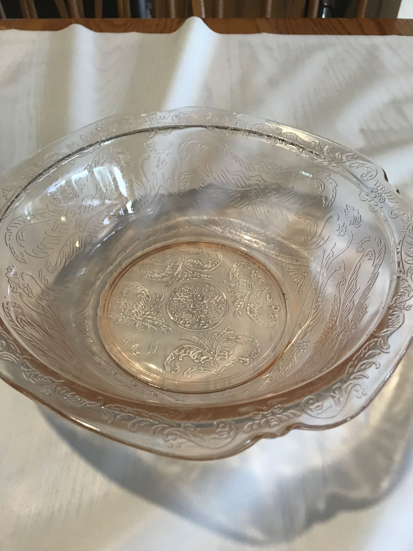 Pink Madrid Depression Glass Bowls