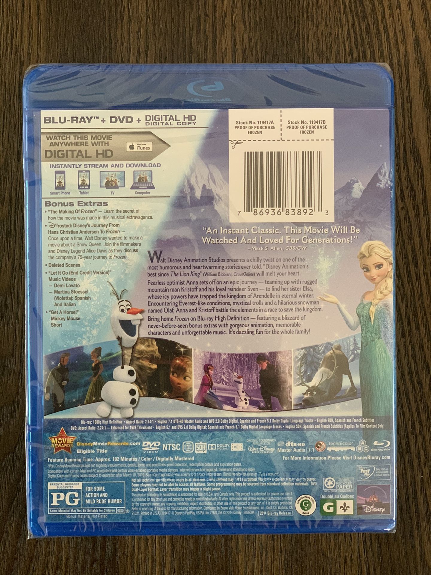 Frozen movie