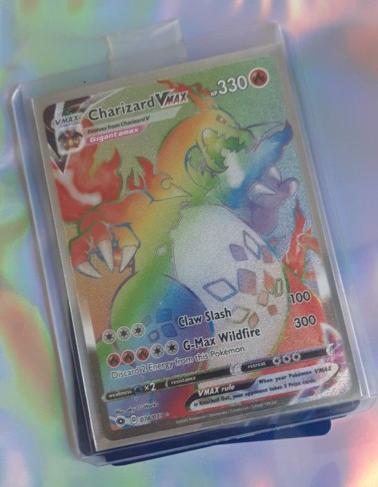 Charizard Vmax Rainbow Rare *Repacks Official Pokemon Tcg