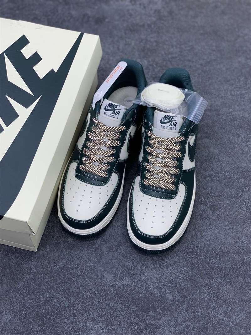 Air Force 1 meter ink green full of starlon low-top shoes SIZE 4-12