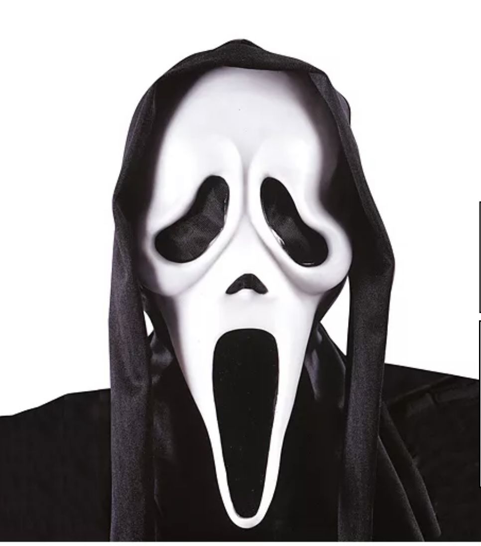 Scream costume / ghost face adult standard size 